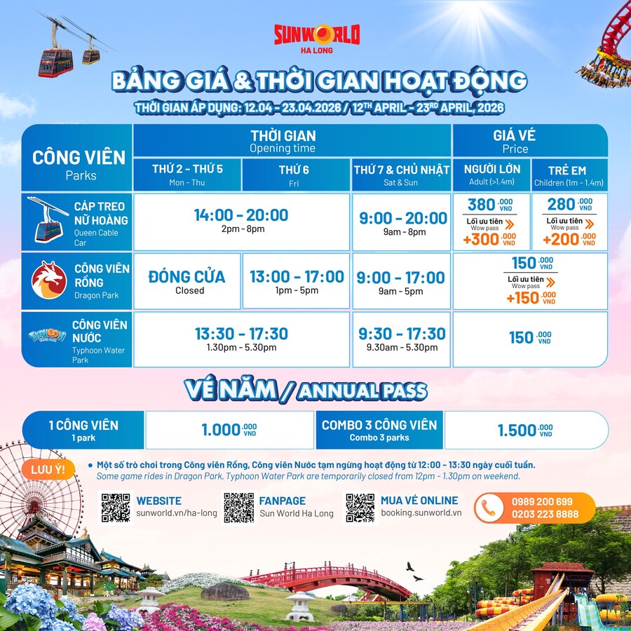 Công viên nước Hạ Long, không gian giải trí cực chất tại Sun World 3