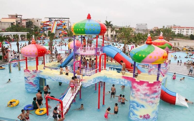 Review thực tế công viên nước Thái Bình Wonderland 2
