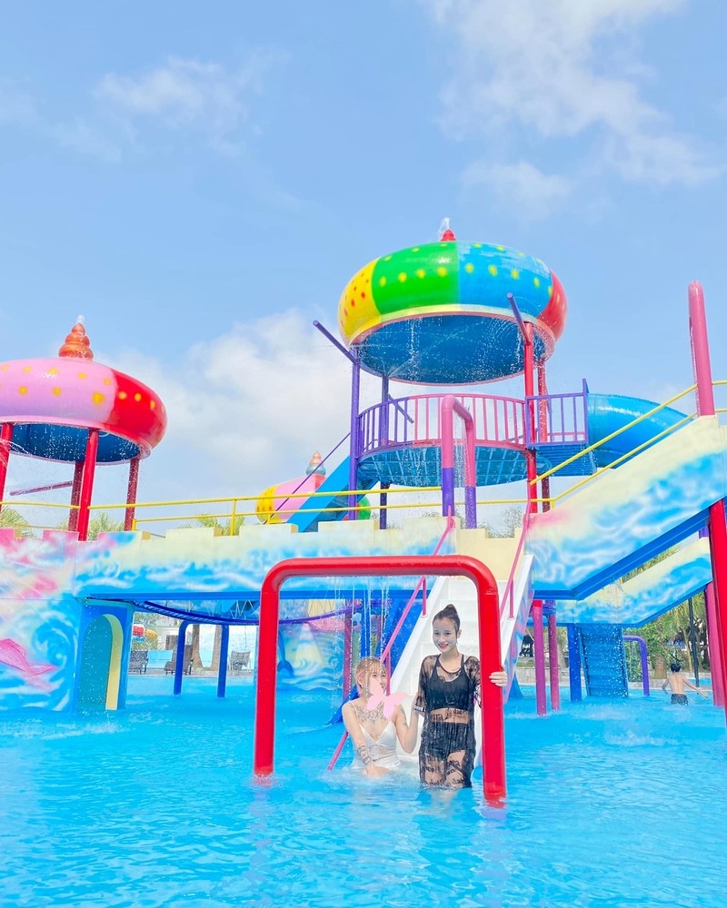 Review thực tế công viên nước Thái Bình Wonderland 4