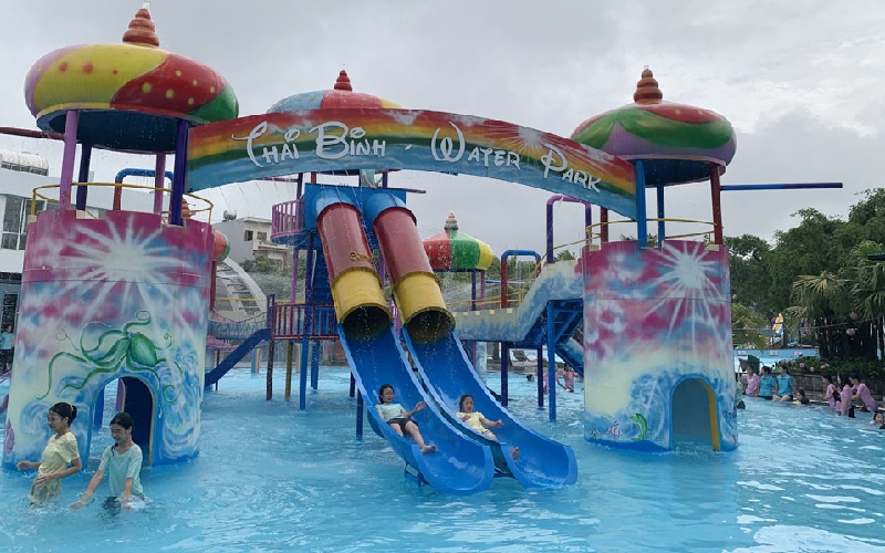 Review thực tế công viên nước Thái Bình Wonderland 7