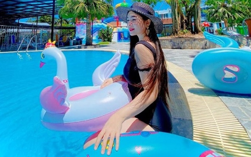 Review thực tế công viên nước Thái Bình Wonderland 8