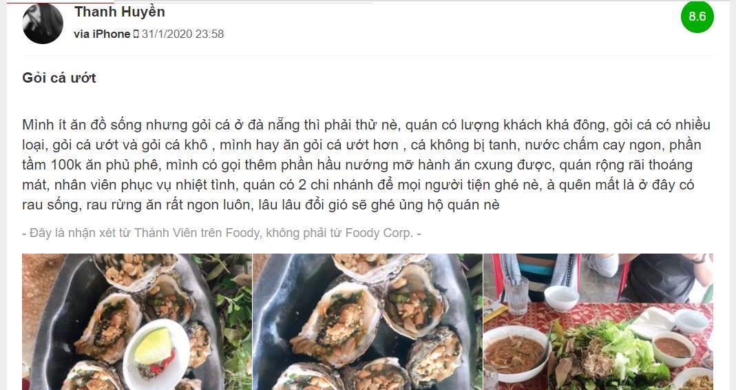 Dân sành ăn không thể không biết gỏi cá Thanh Hương Đà Nẵng 8