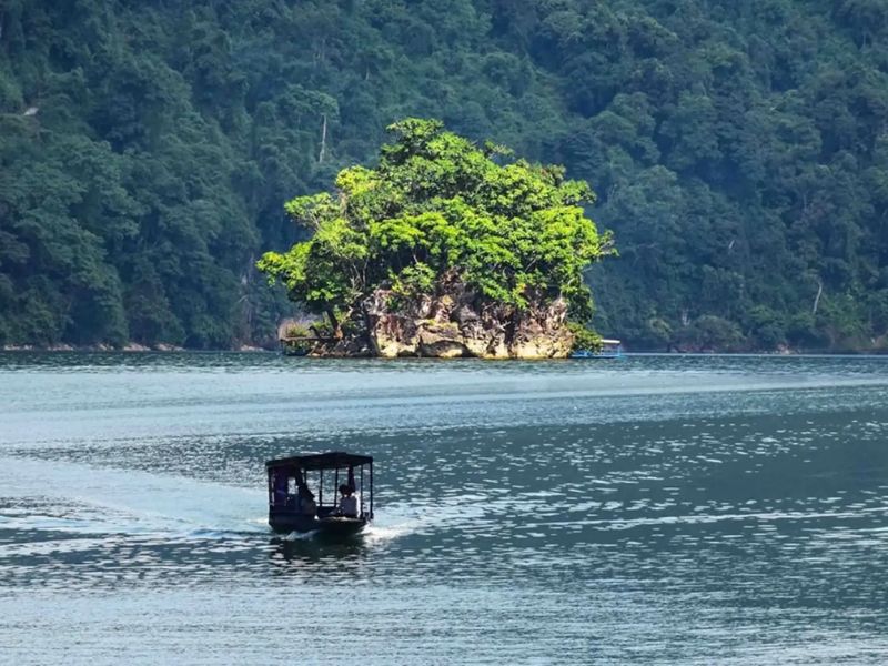 Đảo Bà Góa: 'Hòn non bộ' tự nhiên giữa lòng hồ Ba Bể 6