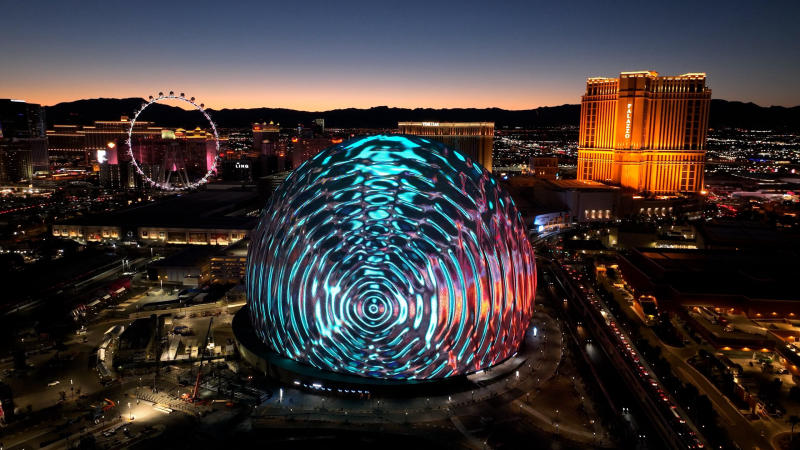 Đấu trường âm nhạc và giải trí Las Vegas Sphere khổng lồ 9