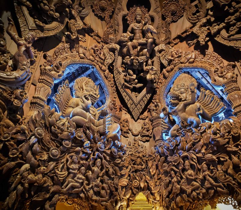 Khám phá Đền Chân Lý Pattaya: Kiệt tác kiến trúc bằng gỗ độc đáo 8