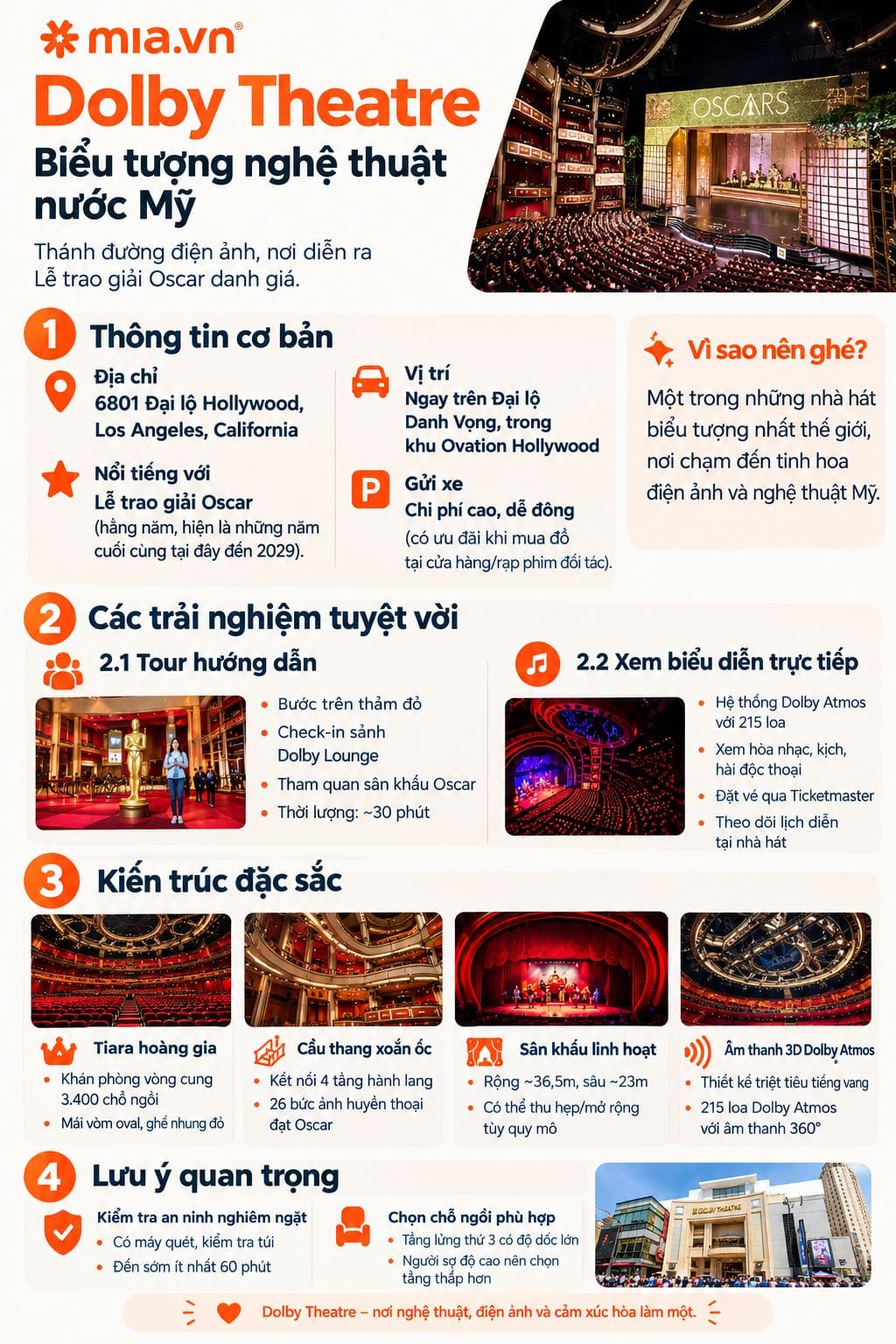 Dolby Theatre, biểu tượng giải trí xa hoa tại Hollywood 2