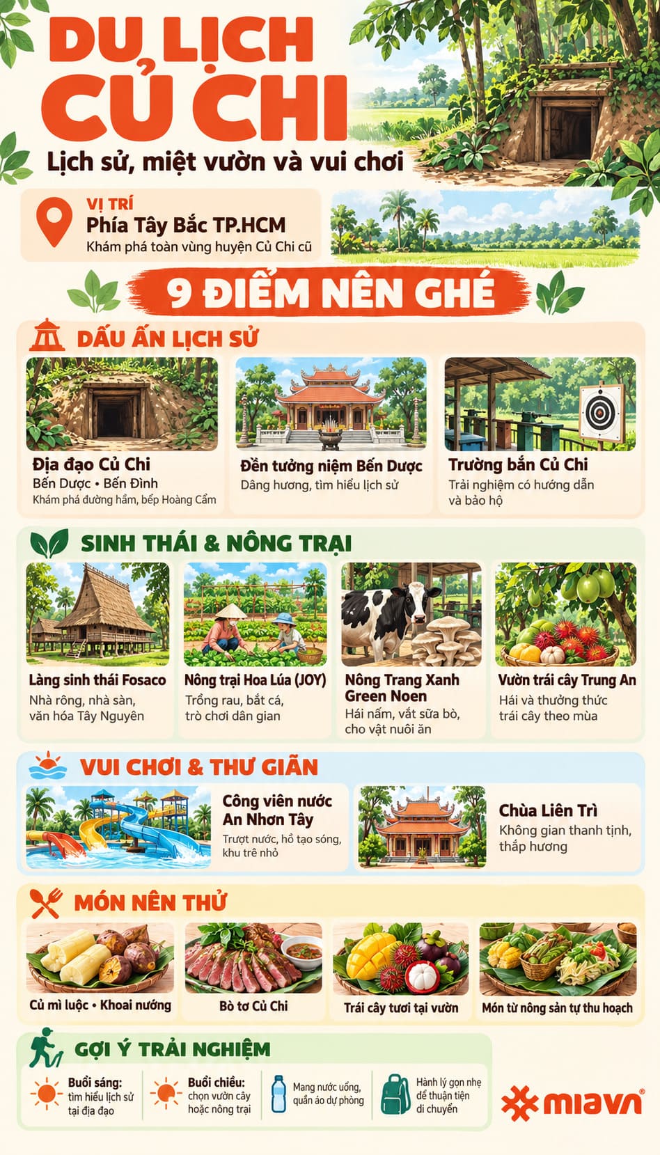 Du lịch Củ Chi: 9 điểm đến lịch sử, sinh thái, vui chơi 2