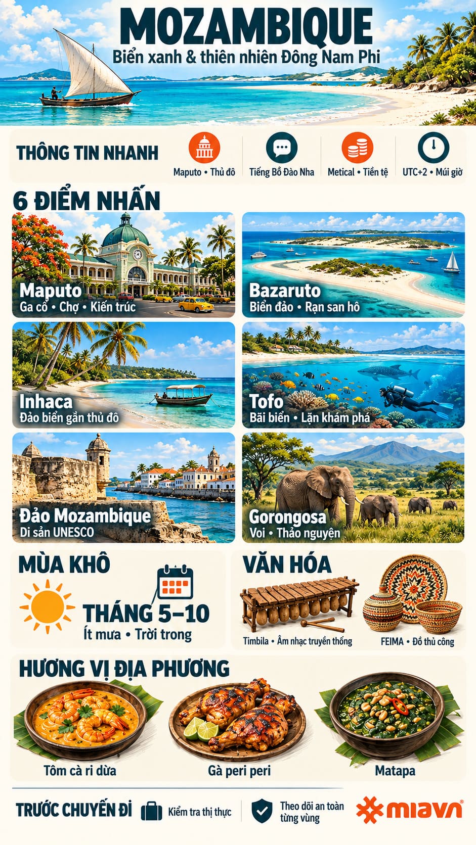 Du lịch Mozambique, khám phá bờ biển Đông Nam Phi hoang sơ 2