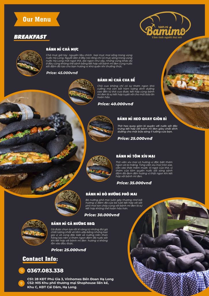 Đừng bất ngờ khi thấy bánh mì Bamimo đen như than cực hút khách tại Hạ Long 4