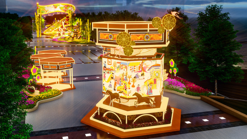 Tham quan Đường hoa Nguyễn Huệ Tết Bính Ngọ 2026 chi tiết 4