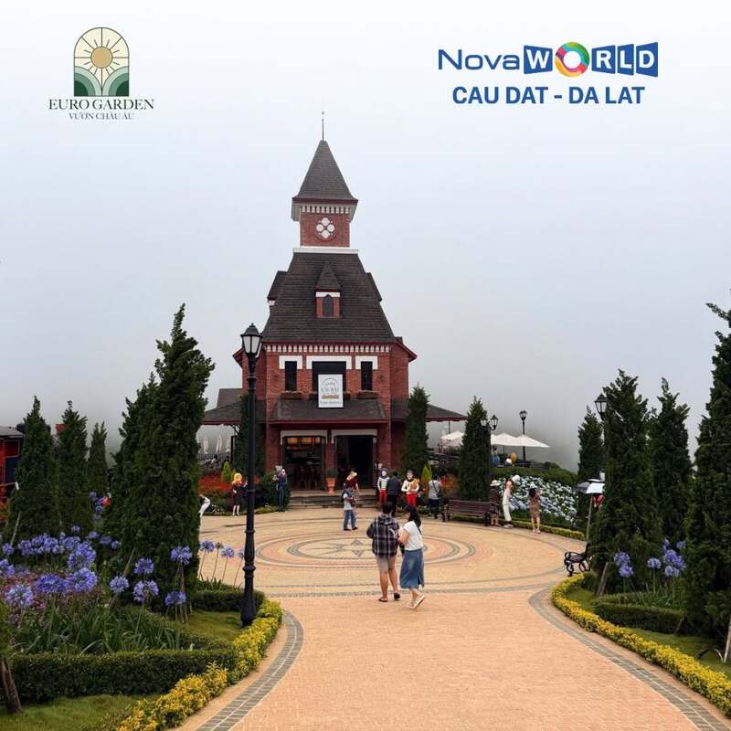 Euro Garden Cầu Đất, check-in góc trời Âu giữa đồi chè 4