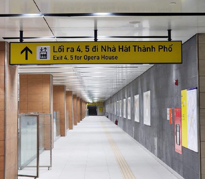 Review thực tế trải nghiệm ga Metro Nhà hát Thành phố 5