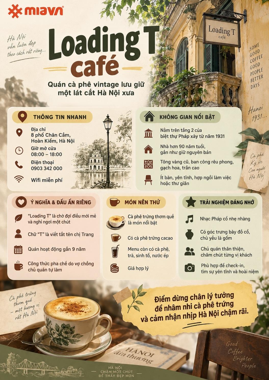 Loading T Café: Vị cà phê trứng trong biệt thự Pháp cổ 2