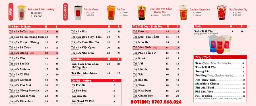 Ghé Trà sữa Fu Tea thưởng thức đồ uống ngon bổ rẻ nổi tiếng 5