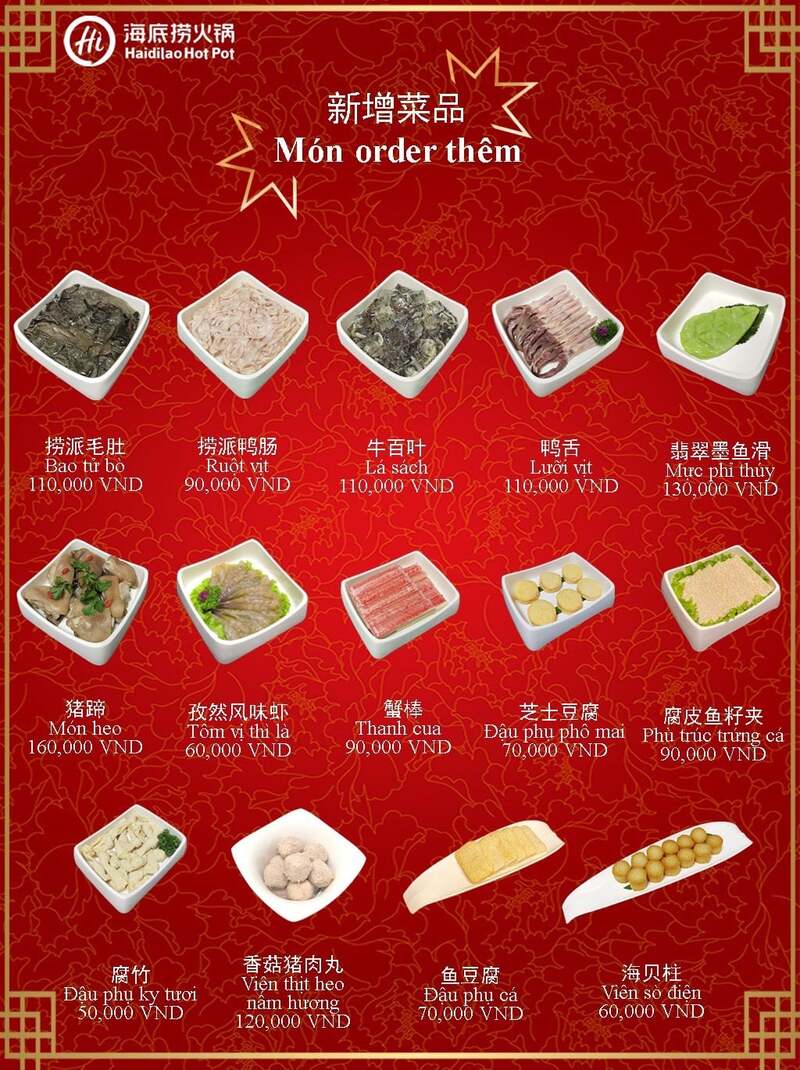 Chuỗi nhà hàng lẩu Haidilao TP.HCM: Bảng giá menu, danh sách chi nhánh 8