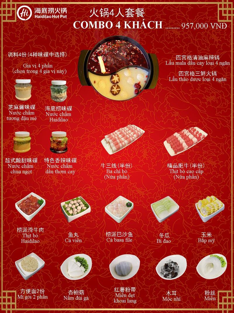 Chuỗi nhà hàng lẩu Haidilao TP.HCM: Bảng giá menu, danh sách chi nhánh 10