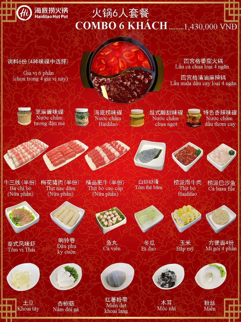 Chuỗi nhà hàng lẩu Haidilao TP.HCM: Bảng giá menu, danh sách chi nhánh 11