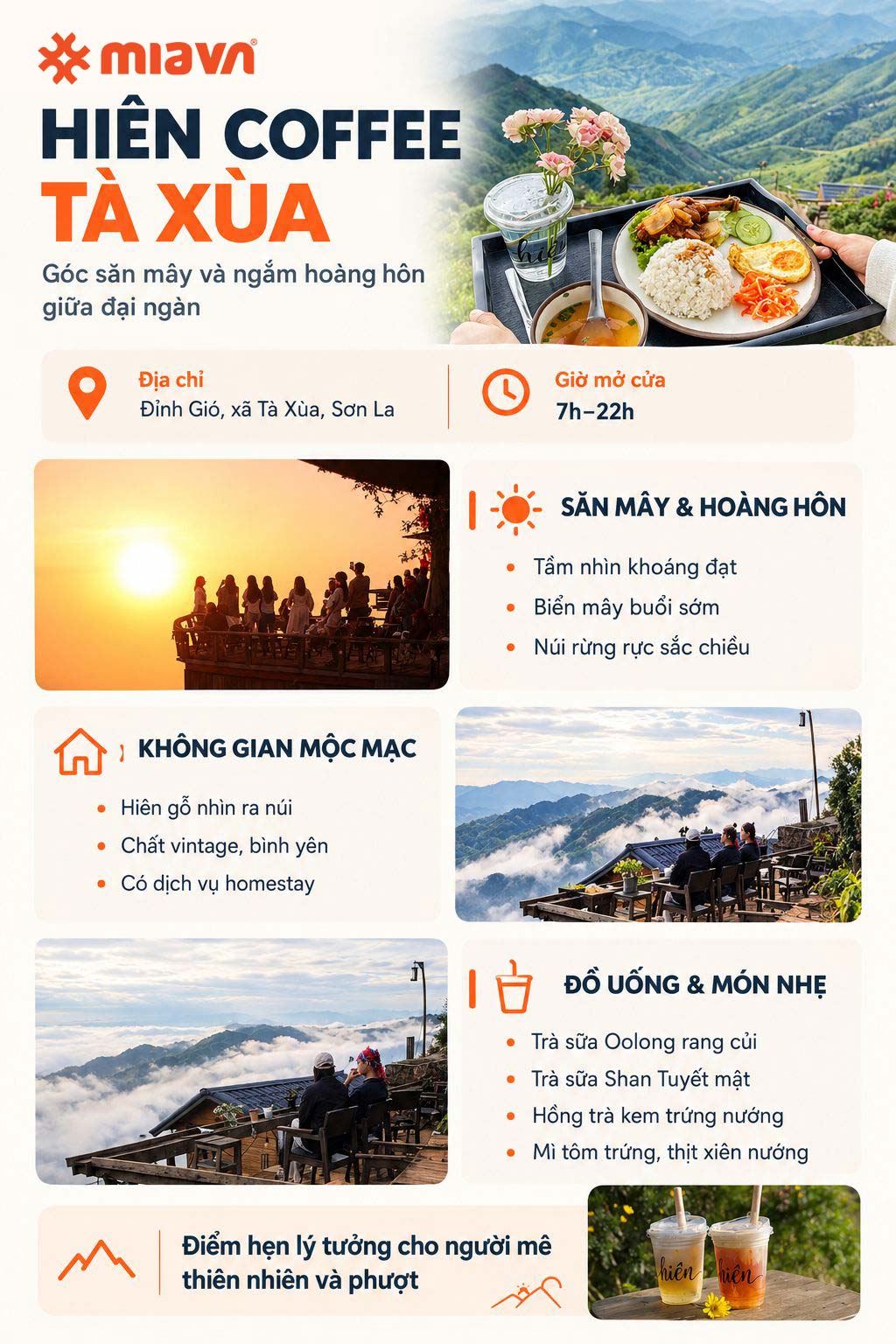 Hiên Coffee Tà Xùa, điểm đón gió chạm đỉnh biển mây 2