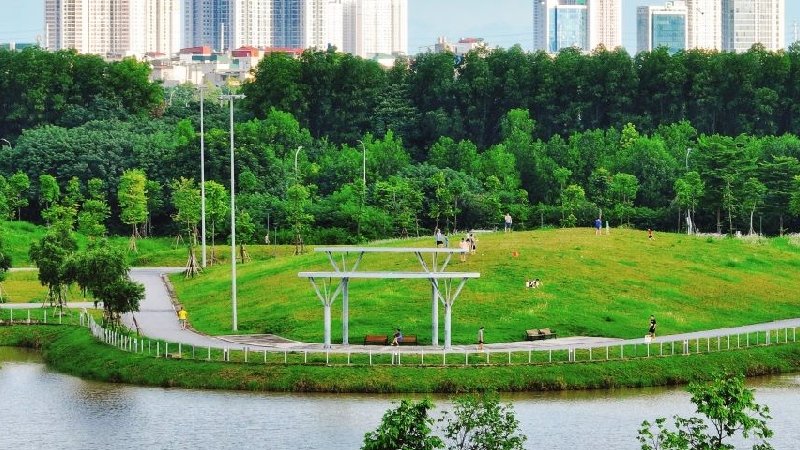 Hồ Mễ Trì: Không gian xanh yên bình giữa lòng Hà Nội 6