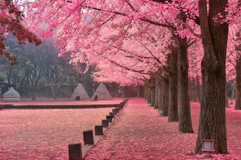 Review mùa hoa anh đào Hàn Quốc lãng mạn như trên phim ảnh 8