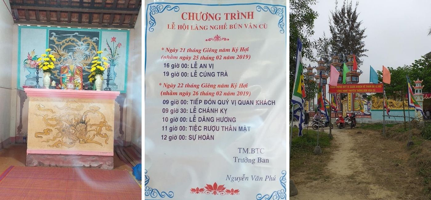 Hòa cùng không gian linh đình của lễ hội làng bún Phú Đô tại làng Vân Cù Huế 5