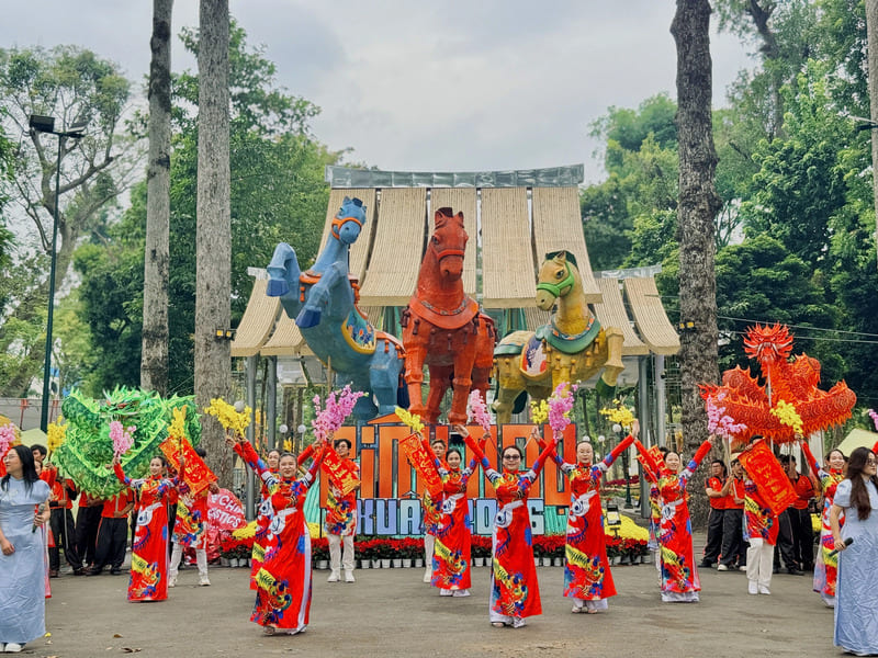 Hội hoa xuân Tao Đàn Tết Bính Ngọ 2026: Không gian gần gũi nhưng hiện đại 3