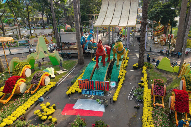 Hội hoa xuân Tao Đàn Tết Bính Ngọ 2026: Không gian gần gũi nhưng hiện đại 2