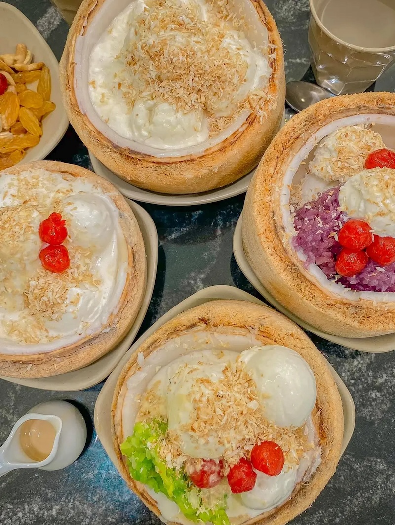 Món kem xôi dừa ngọt ngào và 7 quán nổi tiếng tại Sài Gòn 7