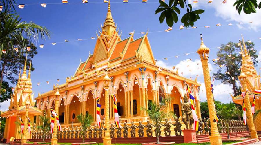 Khám phá chùa Phù Ly với kiến trúc độc đáo, đặc trưng của người Khmer 6