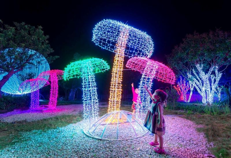 Khám phá Lễ hội ánh sáng Mộc Châu tại Công viên ánh sáng Pha Luông 2