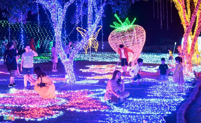 Khám phá Lễ hội ánh sáng Mộc Châu tại Công viên ánh sáng Pha Luông 3