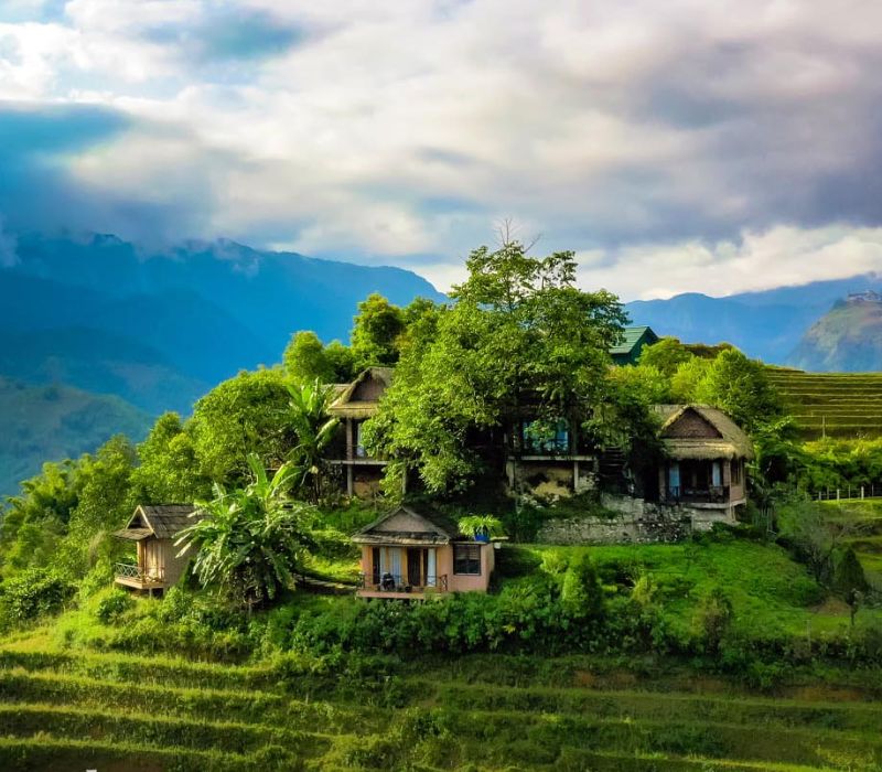 Khu nghỉ dưỡng Chapa Ecolodge Sapa với view ruộng bậc thang tuyệt đẹp