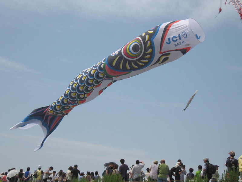 Koinobori nhảy múa trong làn gió vào dịp ngày thiếu nhi Nhật Bản 7