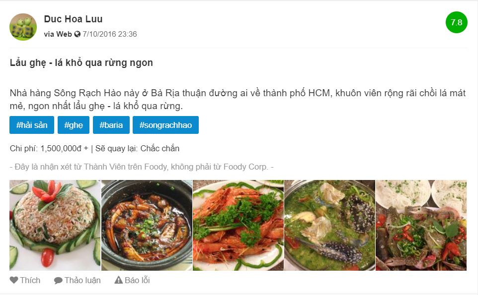 Lạc về miền quê sông nước tại nhà hàng Sông Rạch Hào 14