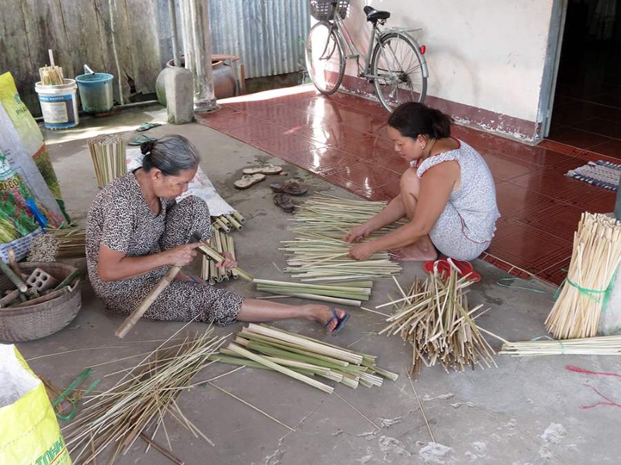 Làng nghề đan đát Mỹ An, nét đẹp văn hóa len lỏi trong từng sản phẩm 2