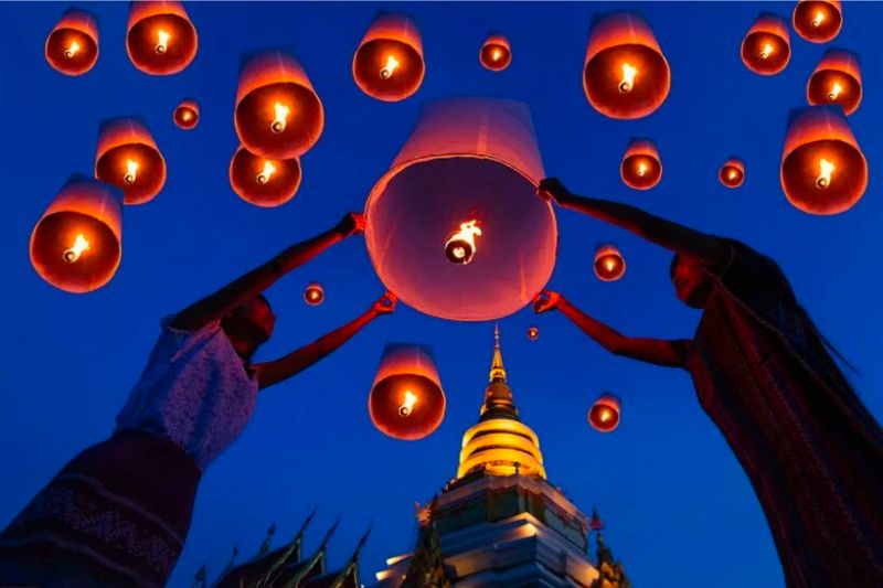 Lễ hội Yi Peng và những chiếc đèn lồng thắp sáng bầu trời Chiang Mai 7