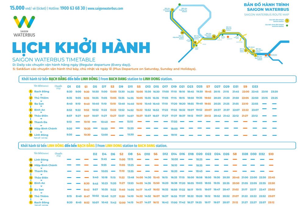 Kinh nghiệm đi buýt sông Sài Gòn-Water Bus: Lịch trình, giá vé 2026 3