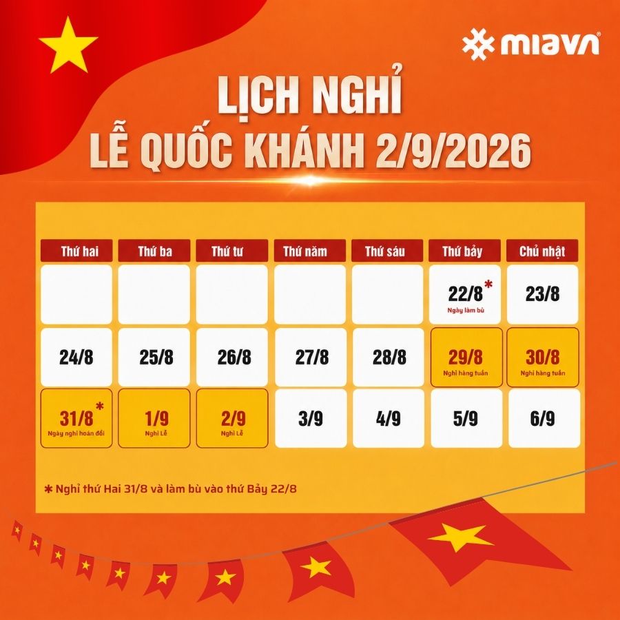 Lịch nghỉ lễ 2/9 năm 2026 kéo dài đến 5 ngày 2