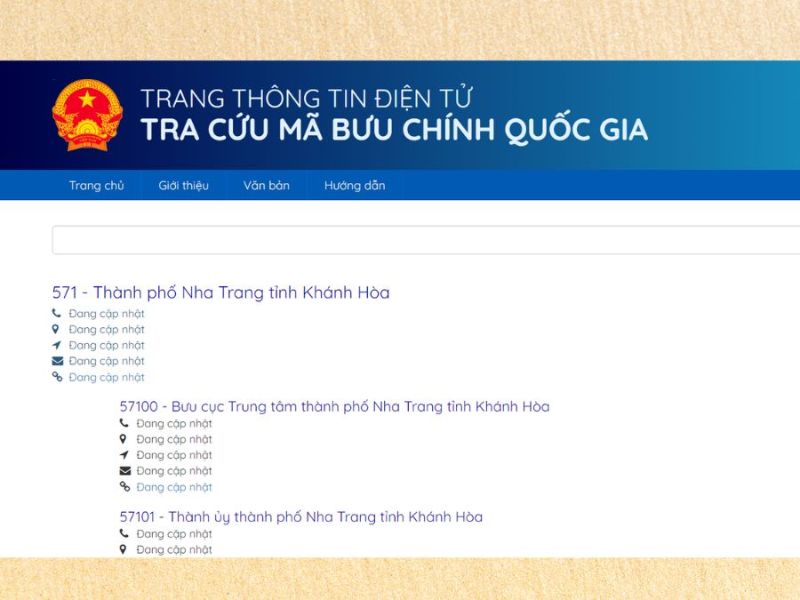 Mã Zip Khánh Hòa 2026 đầy đủ theo từng phường, xã mới 5
