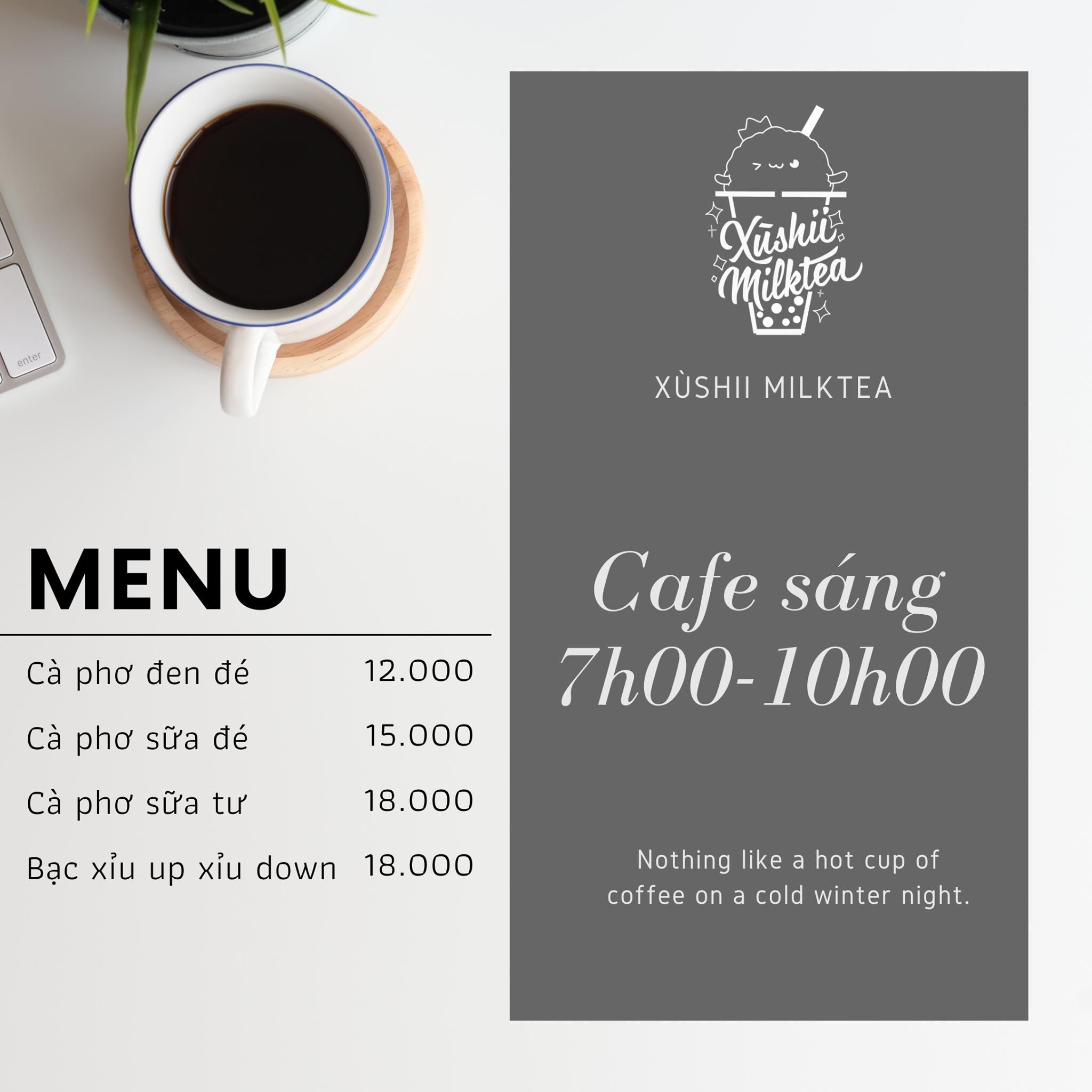 Mê mẩn với thực đơn quán với Xù Si Coffee & Tea Phú Yên 5