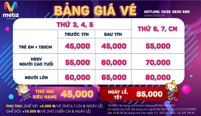 Review rạp chiếu phim Metiz Đà Nẵng với nhiều trải nghiệm hấp dẫn 9