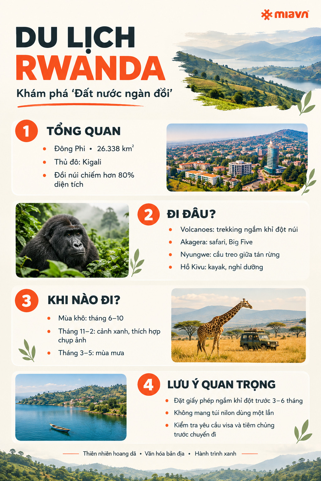 Cẩm nang du lịch Rwanda, khám phá đất nước ngàn đồi 2
