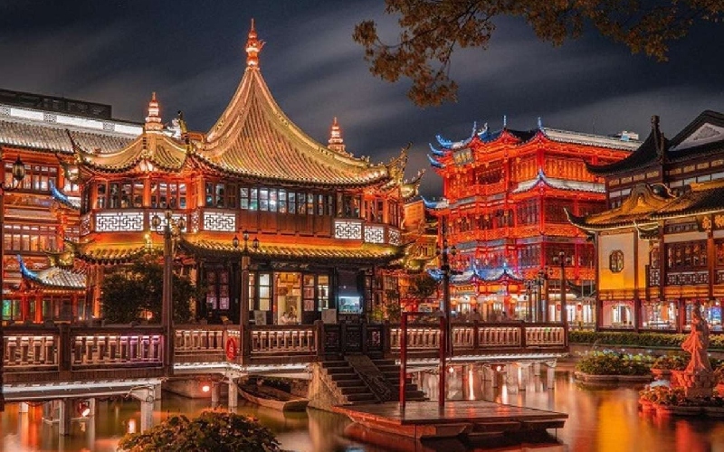Thăm quan, trải nghiệm thực tế Miếu Thành Hoàng Thượng Hải 2