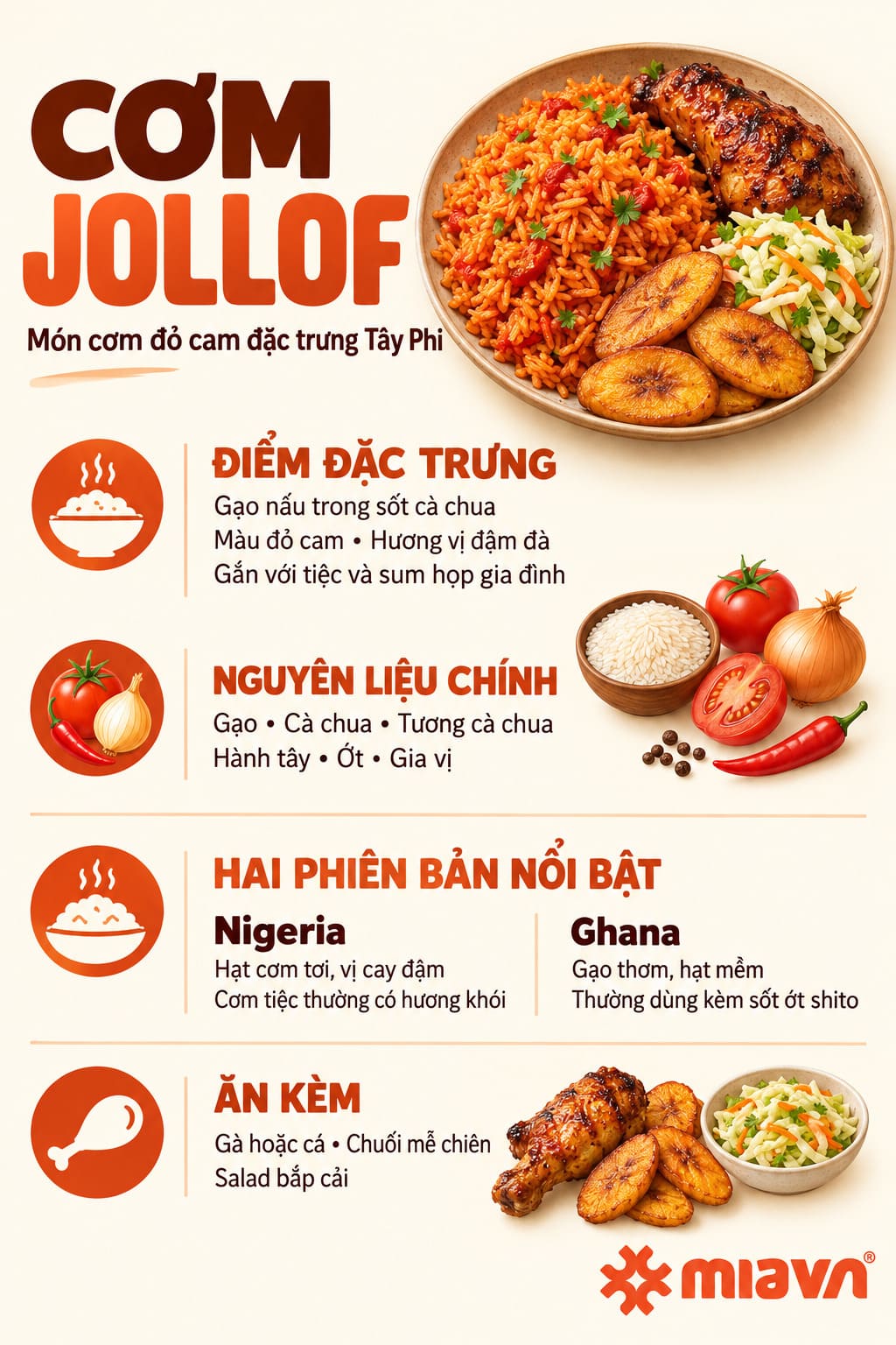 Cơm Jollof là gì? Món cơm đỏ cam linh hồn Tây Phi 2