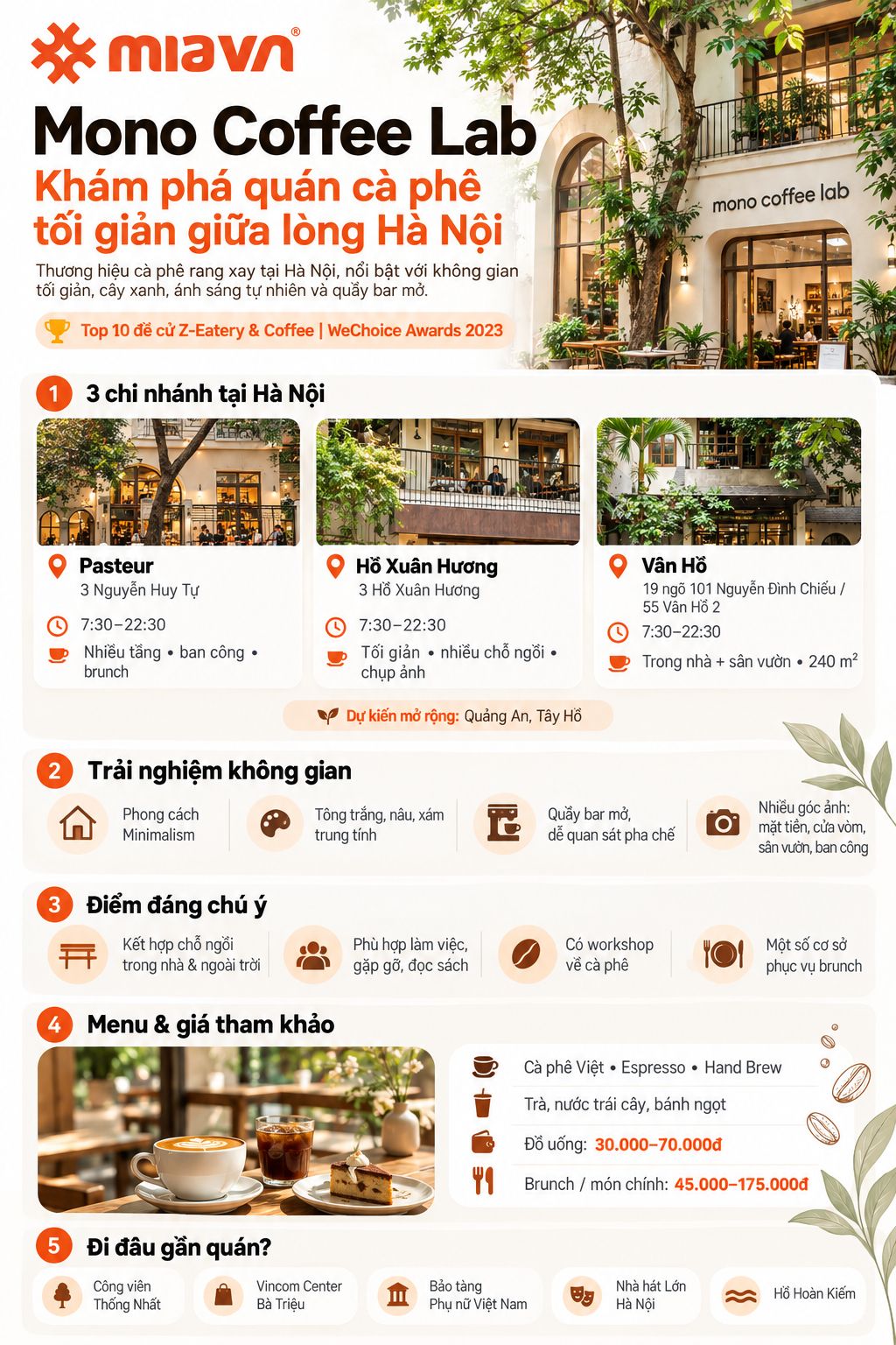 Mono Coffee Lab: Góc cà phê tinh tế, yên bình giữa phố thị 2