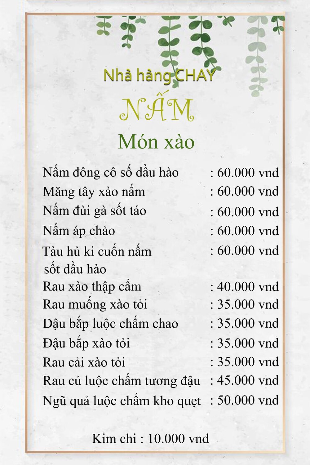 Nấm Restaurant, tinh hoa ẩm thực chay giữa lòng phố núi Pleiku 10