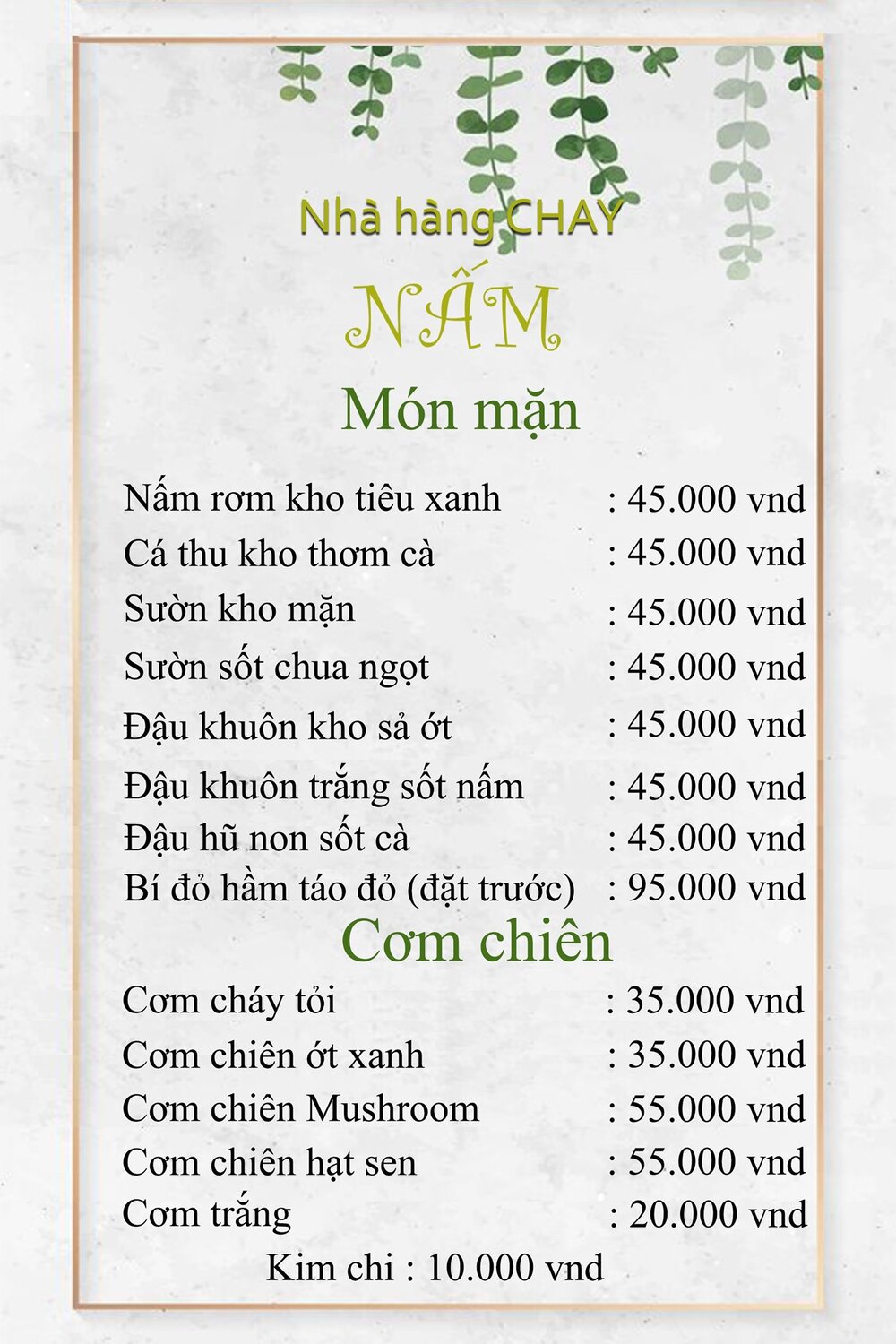 Nấm Restaurant, tinh hoa ẩm thực chay giữa lòng phố núi Pleiku 11