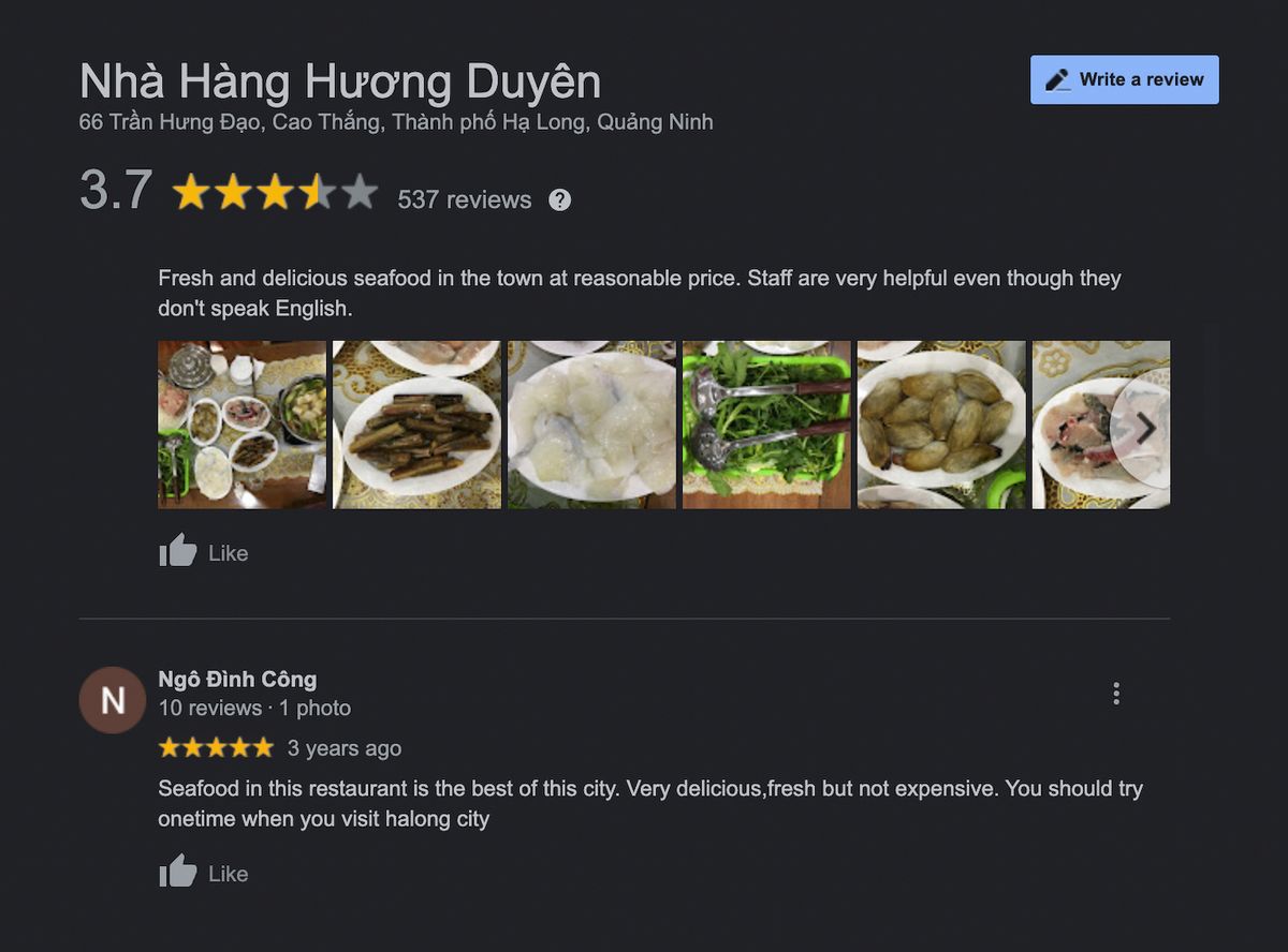 Nhà hàng Hương Duyên Hòn Gai – Review từ A đến Z 13