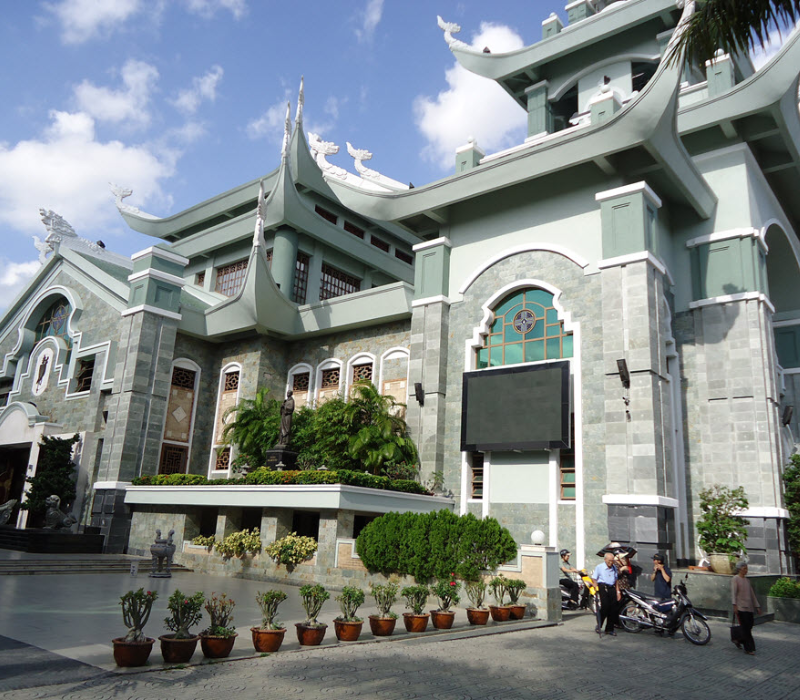 Nhà thờ Giáo xứ Đa Minh - Ba Chuông với kiến trúc Á Đông đặc sắc 4