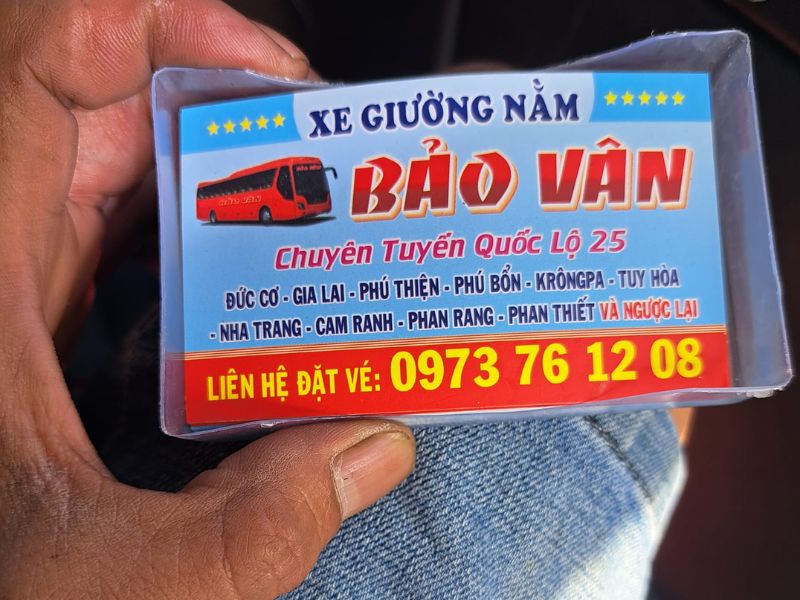 Nhà xe Bảo Vân: Lịch trình, giá vé và số điện thoại liên hệ 5